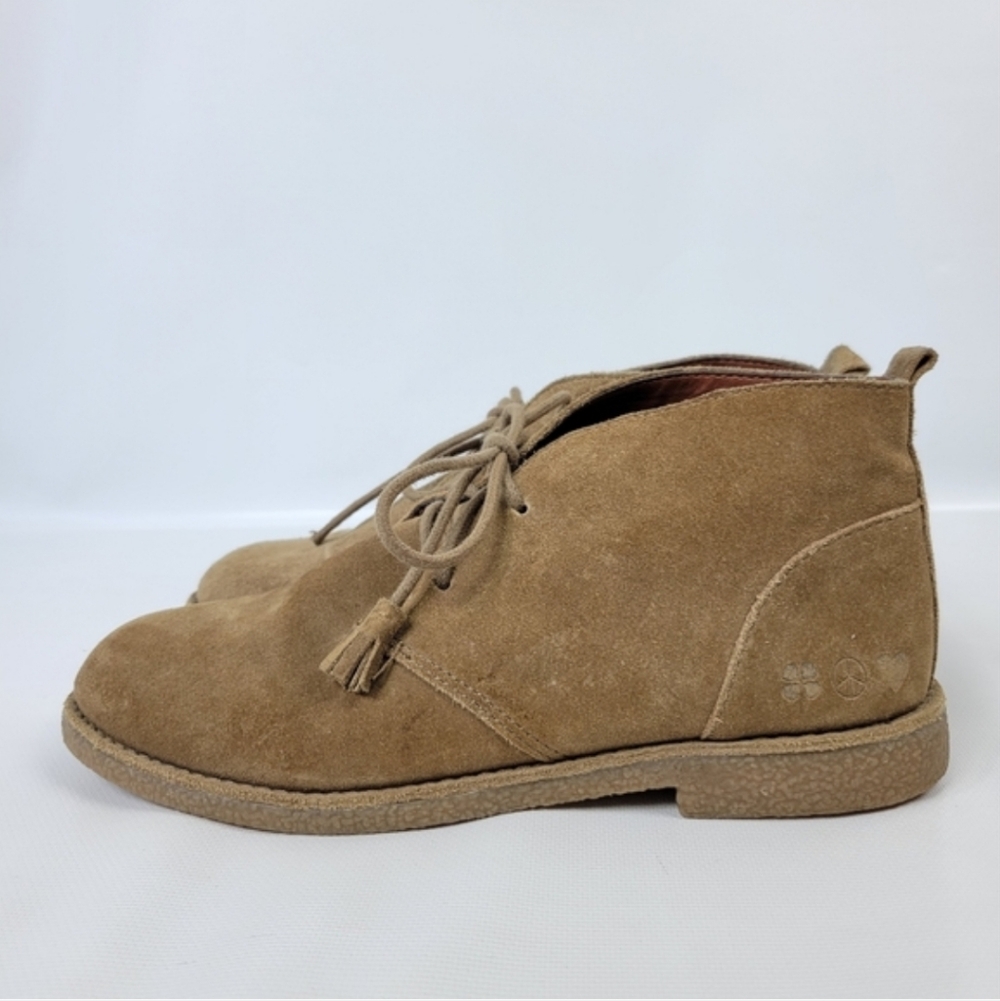 Lucky Brand Eberline Suede Leather Booties Sz 6